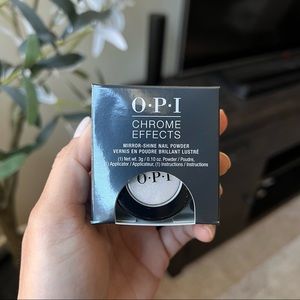 BNIB! OPI Chrome Effects Mirror Shine Nail Powder "Tin Man Can", 0.10 Oz